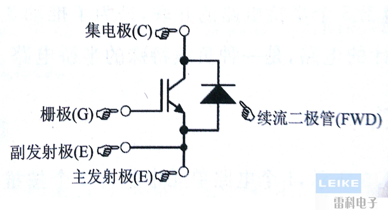 单管，模块的内部等效电路图