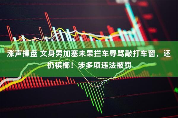 涨声操盘 文身男加塞未果拦车辱骂敲打车窗，还扔槟榔！涉多项违法被罚