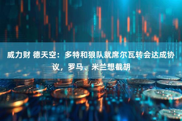 威力财 德天空：多特和狼队就席尔瓦转会达成协议，罗马、米兰想截胡