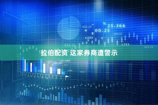拉伯配资 这家券商遭警示