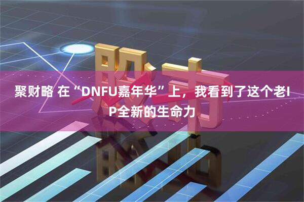 聚财略 在“DNFU嘉年华”上,我看到了这个老IP全新的生命力